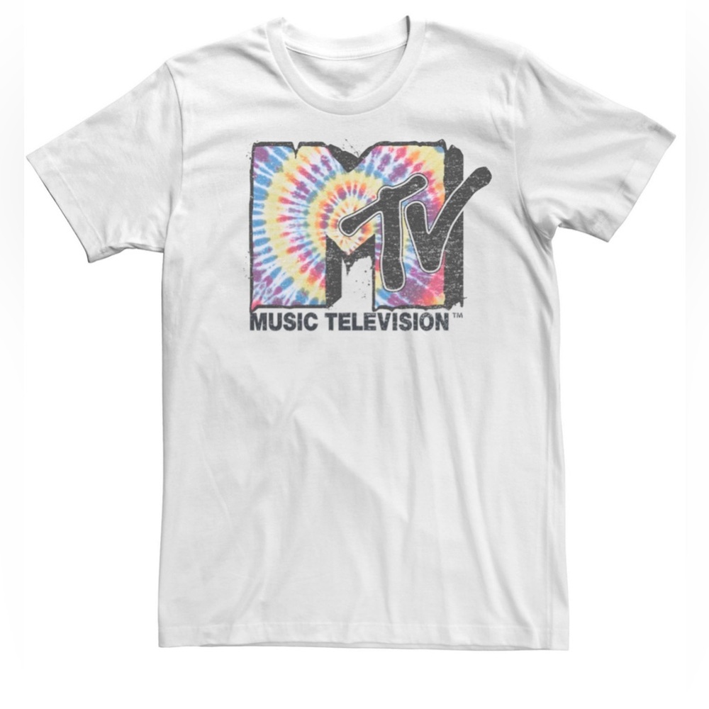 Men's MTV Melting Tie Dye Short Sleeve Size XL Retro/Vintage Vibes Nostalgic